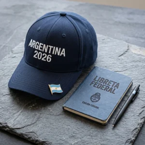 Kit Militante Federal: Gorra Bordada, Pin y Libreta de Actas