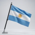 Bandera Cívica de Flameo con Asta Liviana de Fibra